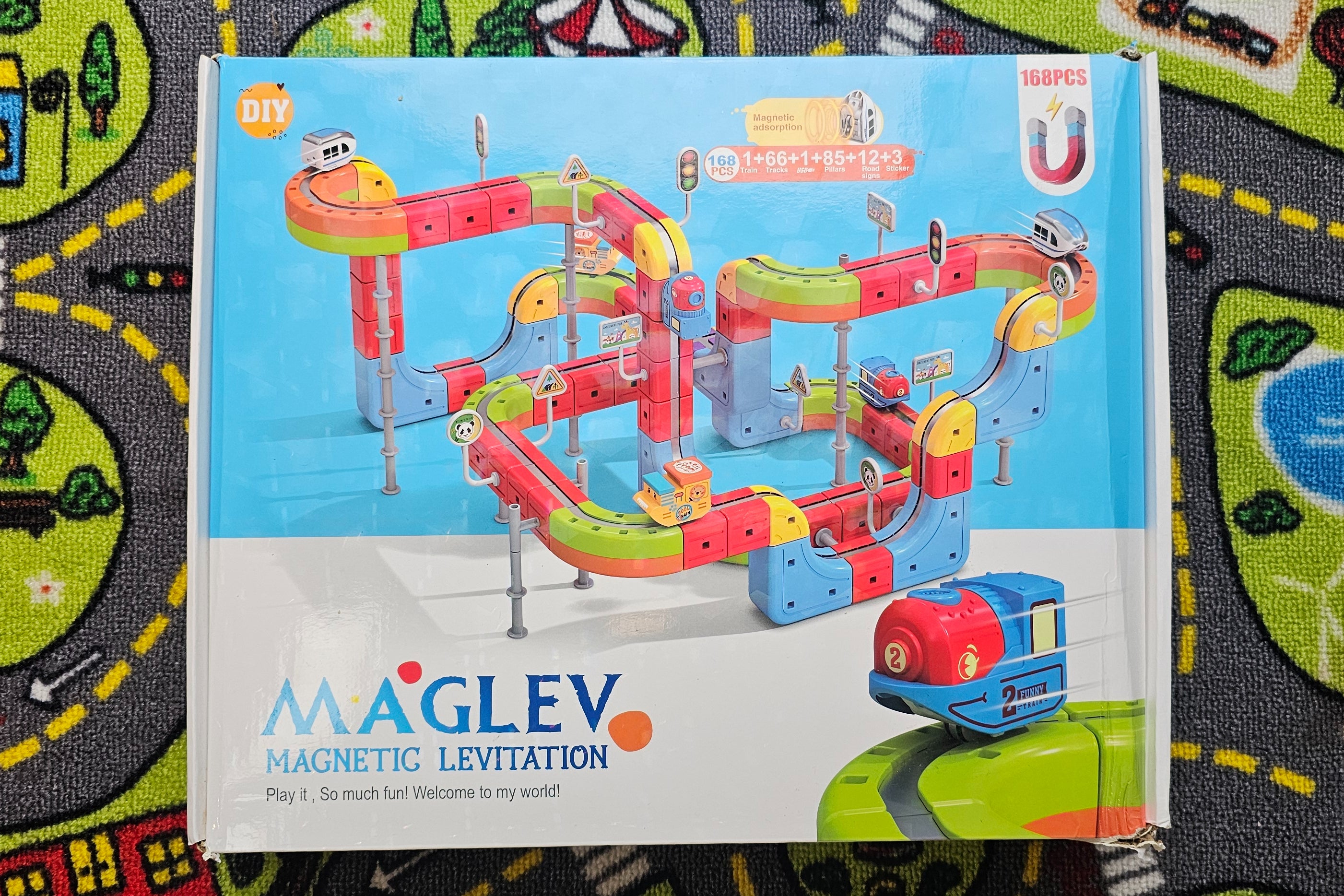 Maglev Magnetic Block Track 168 Pieces