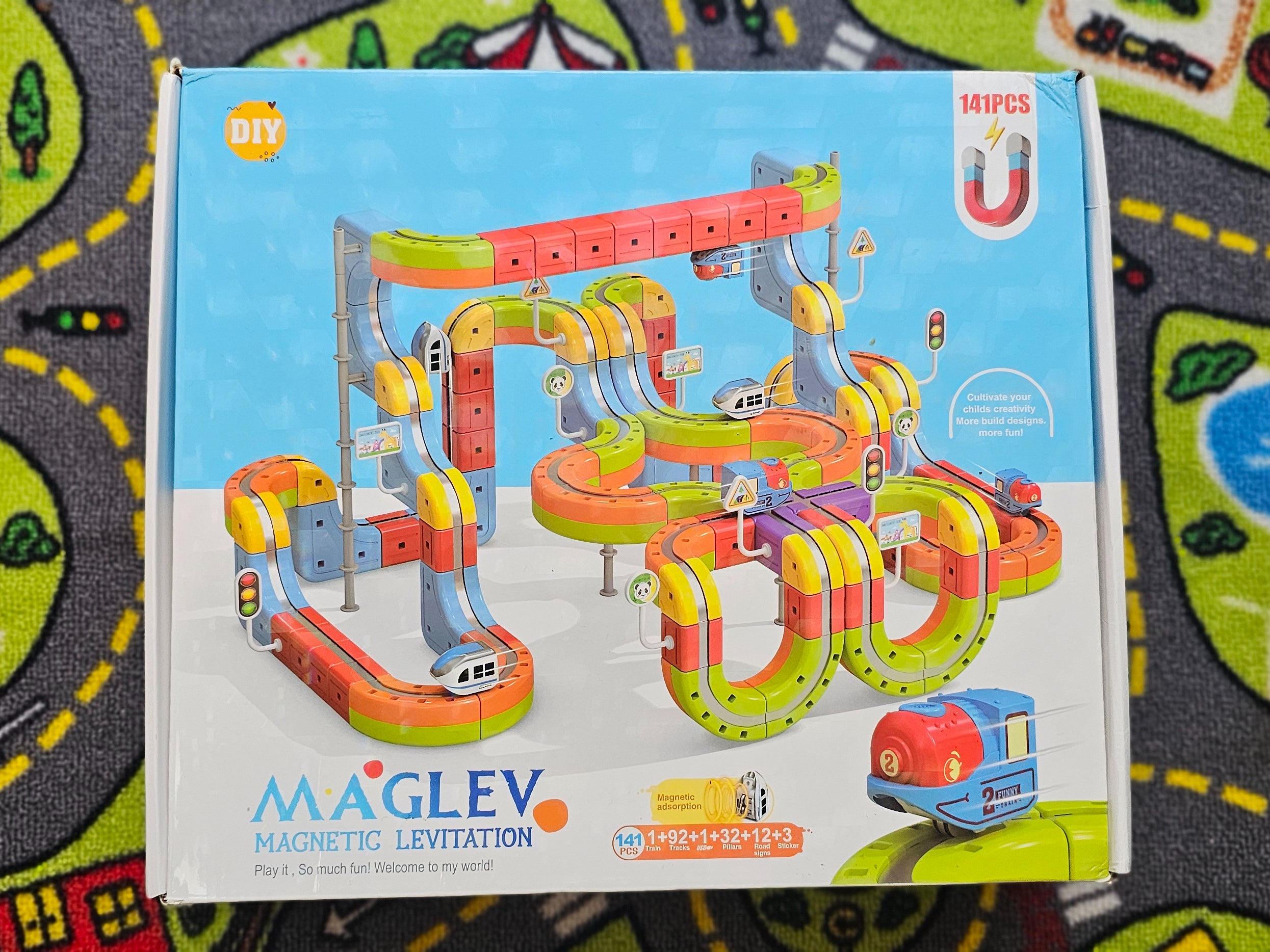 Maglev Magnetic Block Track 141 Pieces